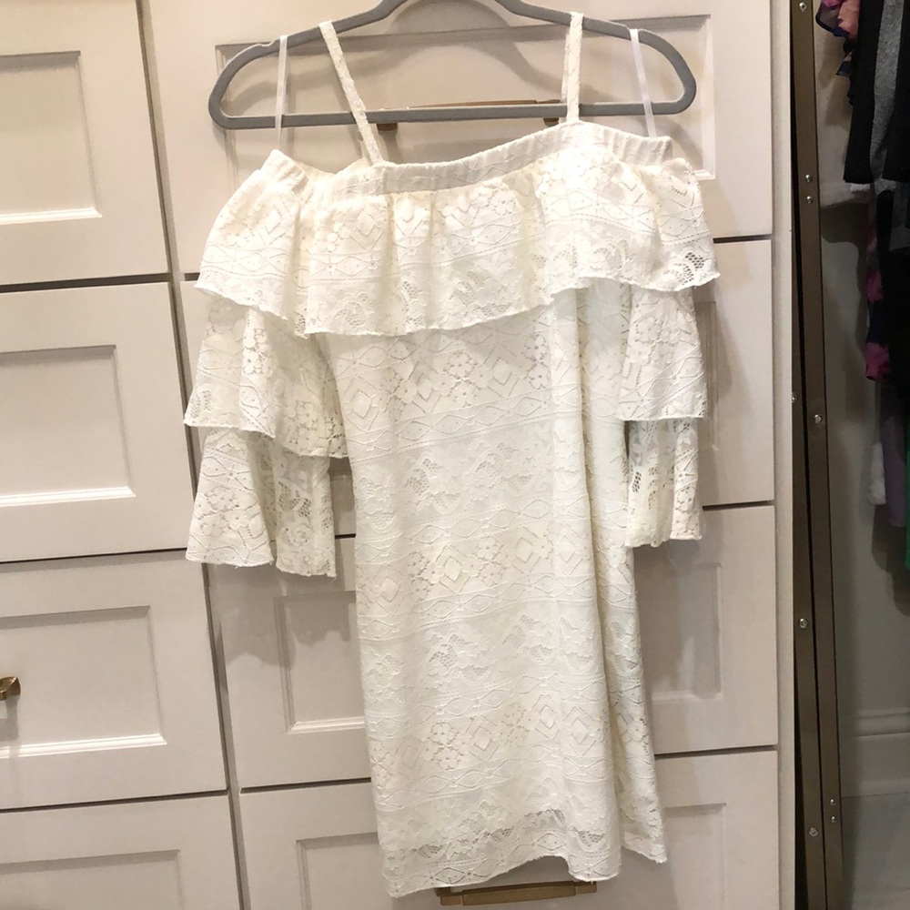 i.n. Girl size 14 lace off the shoulder dress. Cute for Spring and Summer.